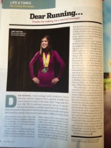 December's Runners World p. 52