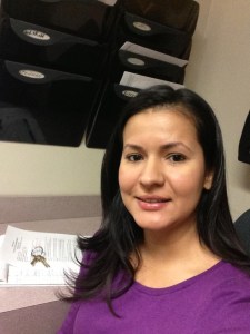 Giovana took her purple to the court house (where she's an interpreter, not a criminal).