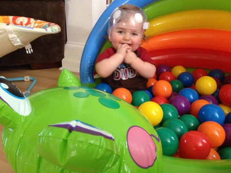 Only a ball pit until it's warm enough to become a swimming pool!