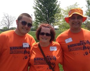 Josh and his parents.