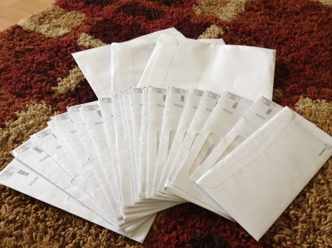 Kinda thought these would be a little more consolidated, but hey, I'm sure premiums would never go up to cover excessive postage ;)