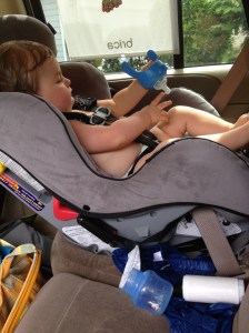 Most new learned skills are awesome. Just not the ones that involve pouring milk all over the backseat.