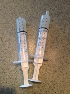 I had a full bottle when I started the process of refilling. Now I have this.