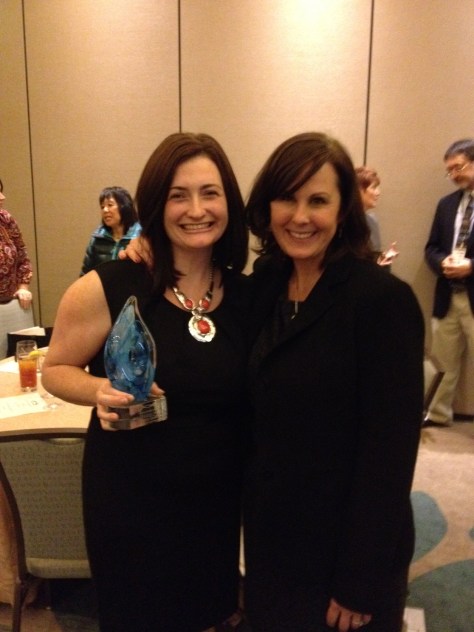 With CEO and President of the TS Alliance Kari Rosbeck.