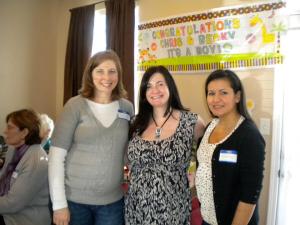 Both pregnant at Becky's baby shower 2012.