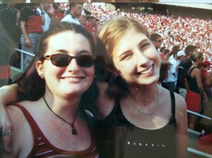 At a UGA football game circa 1999.