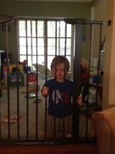 We gave him a playroom, and he acted like he'd been sentenced to Riker's.
