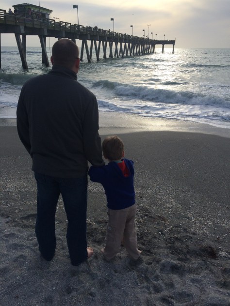 In Venice, FL to visit Grandma Judy and Grandpa John.